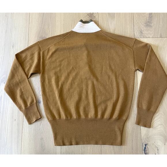 Madewell Colorblock Merino Wool Polo Sweater - Size Small - Picture 5 of 5